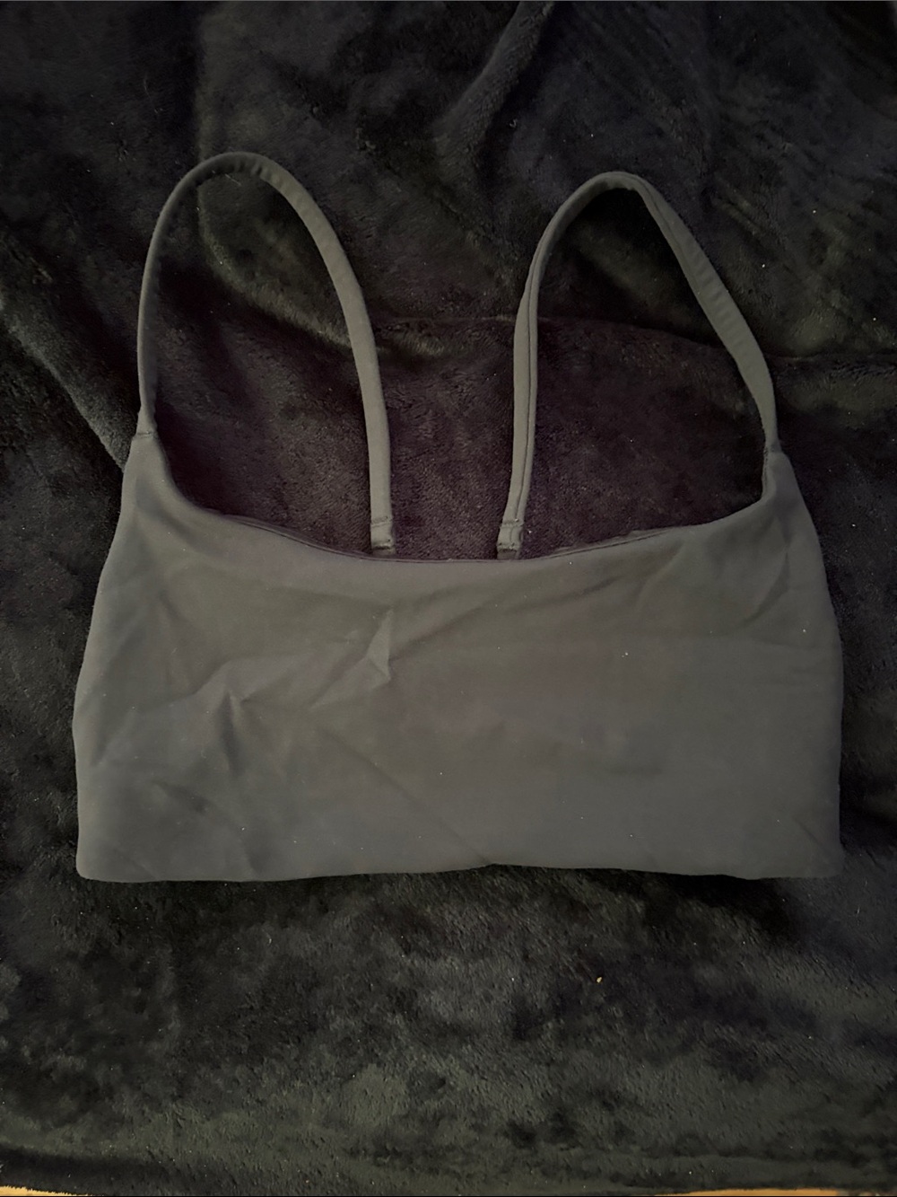 Lululemon size 4 Women's Black Seamless Stretch Bra - Lightweight Support